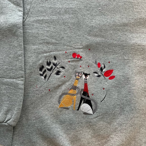 Fruit of the Loom Gray Crewneck Sweatshirt - Picture 4 of 8